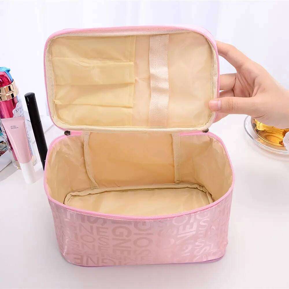 Portable Storage Organizer Bag Large Capacity Makeup Accessory Toiletry Handbag Waterproof Cosmetic Pouch Outdoor Y260206