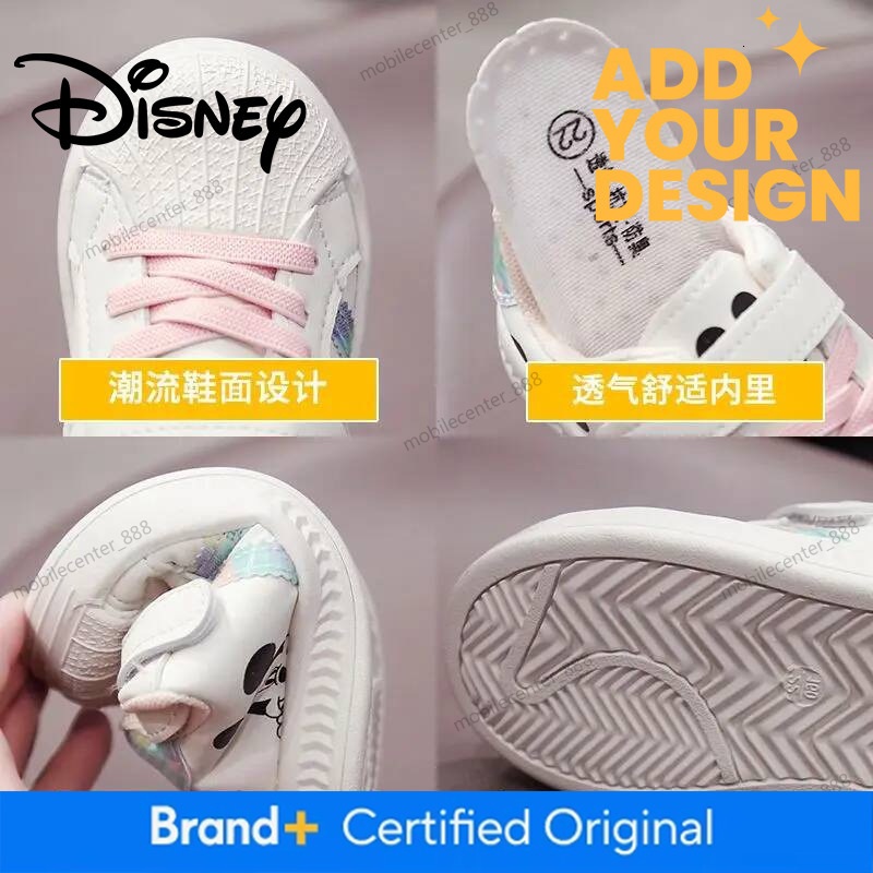 Disney Kid's Casual Shell Shoes Mickey Mouse Cartoon Baby Shoes Non Slip Soft Sole Toddler Shoes 0-6 Kids' Shoes Size 15-25