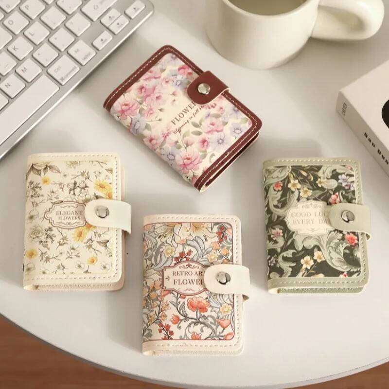 New 20 Pockets Wallets PU Leather Large Capacity Money Bag Lightweight Waterproof Business Card Case Women Y260206