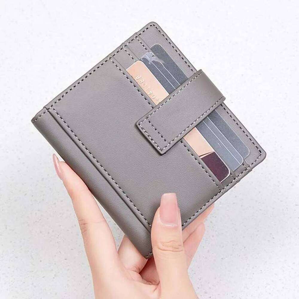 Coin Pouch Portable RFID Protection Wallet Antimagnetic Multiple Short Folding Purse PVC Classic PU Card Bag Work Y260206