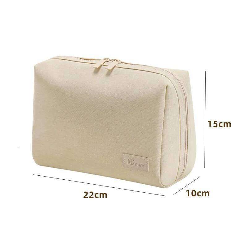 New RPET material cosmetic bag,makeuo capacity storage waterproof handbag travel portable simple toiletry bag Y260206