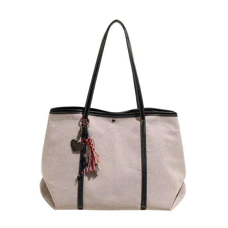 High end niche patchwork tote for women's summer fashion, versatile and simple one shoulder underarm bag Y260204