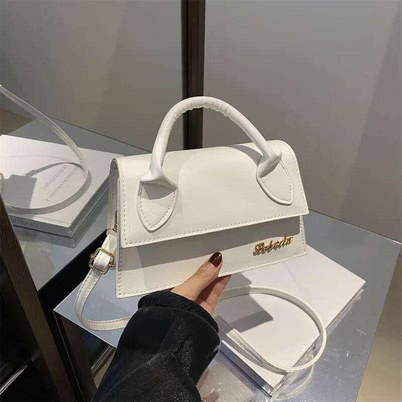 French Fashion Simple Casual Shoulder Crossbody Bag Women, New Versatile Hand-held Small Square Bags for Commuting Y260205