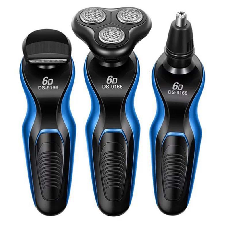 Feichen 6D-9166 Electric Shaving Razor - Washable Blade Head Multi-Functional Nose Hair Set Shaving Kit Z250402
