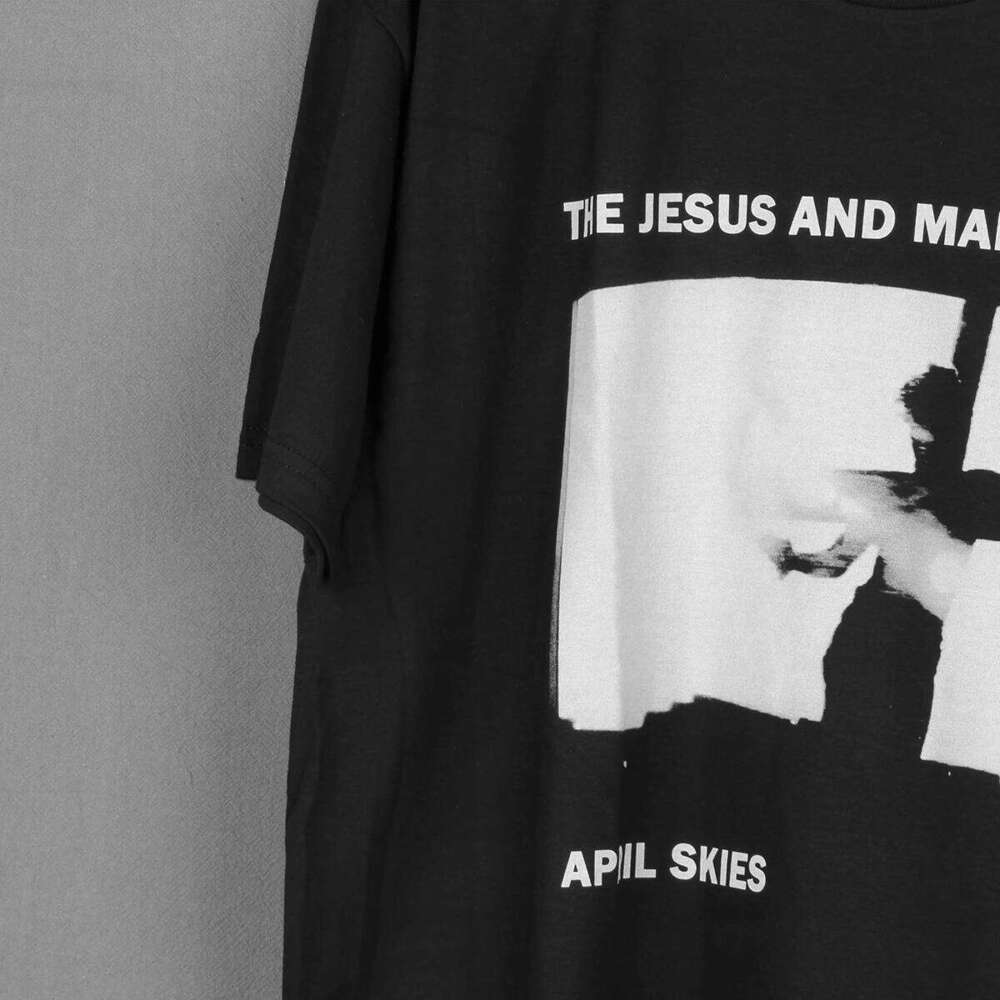 The Jesus And Mary Chain T-Shirt April Skies Indie Rock Shoegaze Post-Punk Band New Order Men's Short Sleeves Shirt X260207