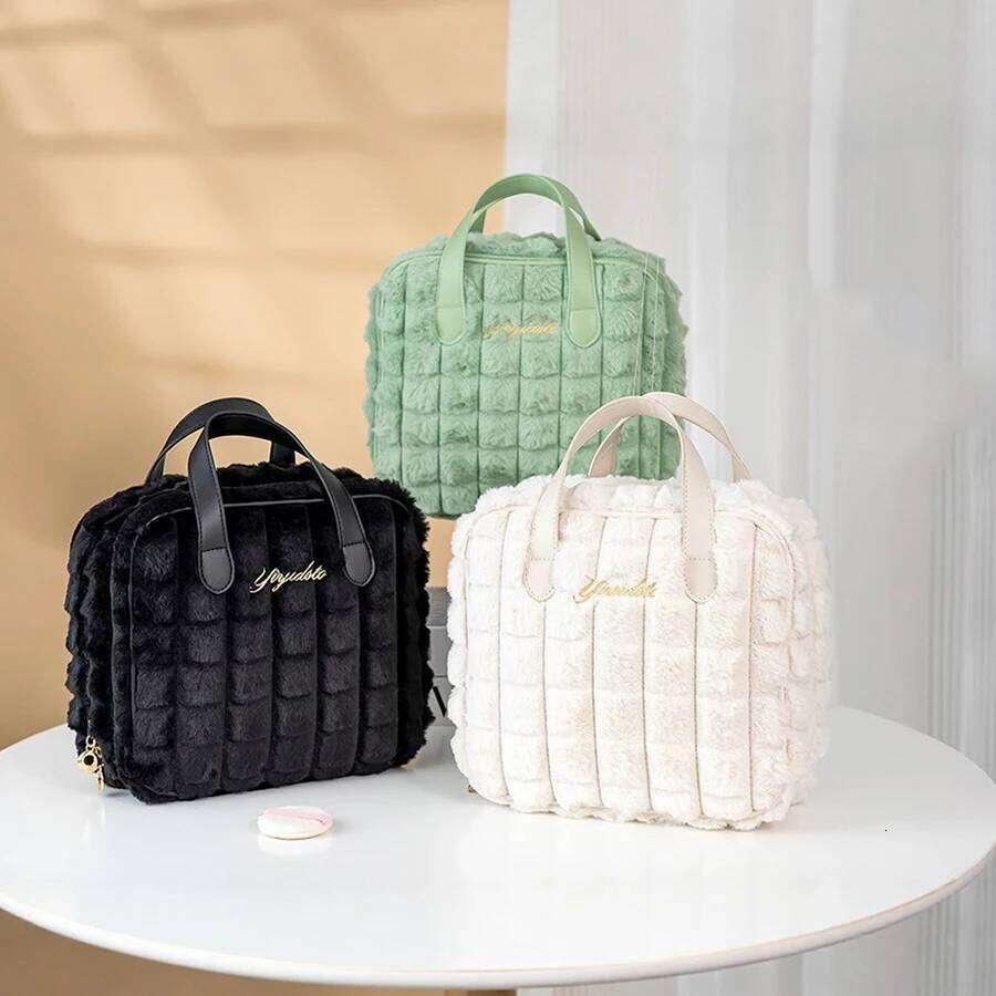 Plushes Makeup Case Relaxed Cosmetic Bag Women Jewelry Storage Pouch Girl Organizer Handbags Gift Hot Sales Y260206