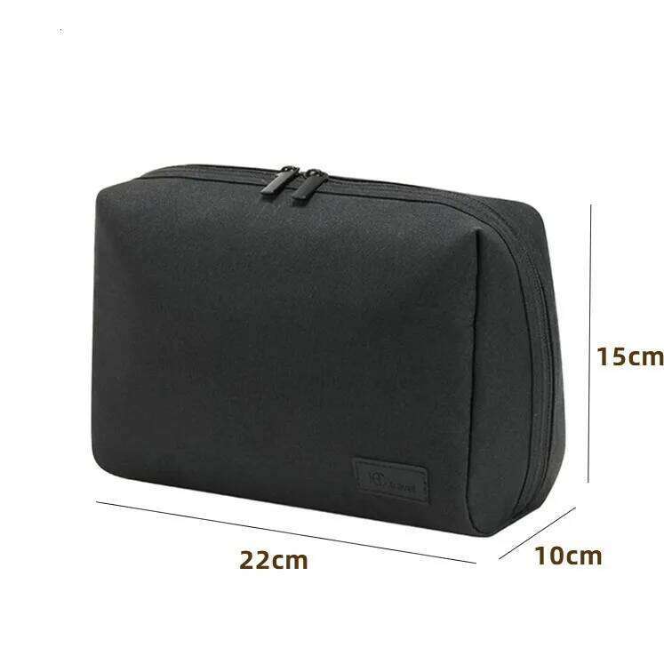 New RPET material cosmetic bag,makeuo capacity storage waterproof handbag travel portable simple toiletry bag Y260206