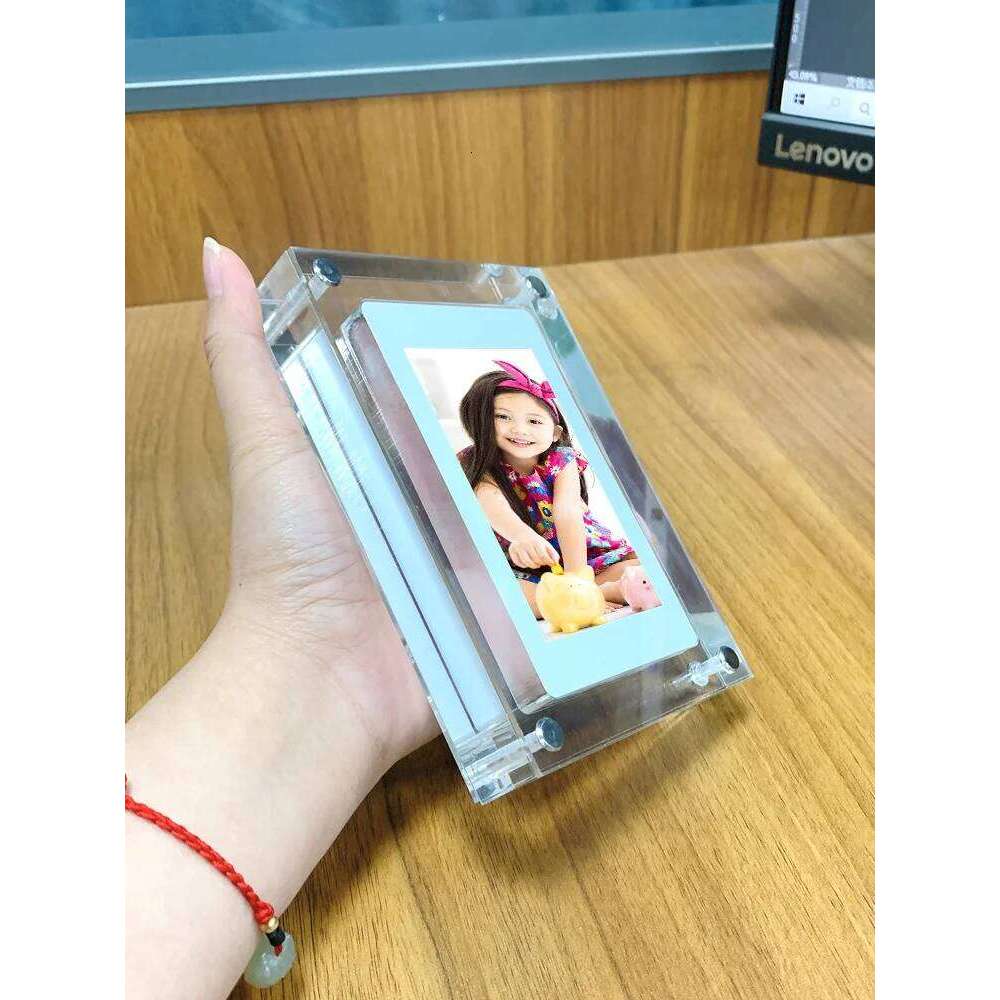 Acrylic Photo Frame 5/7 Inch 1000mAh Vertical Display IPS Screen 4G Memory Battery Porta Retrato Digital S260205