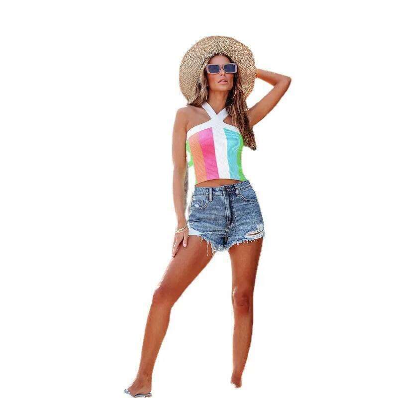 2026 New Washed Denim for Women, Summer Fashion and Versatile Casual Hand-worn Out Ripped Tassel Design Shorts XJ260206