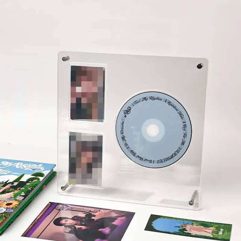 Kpop Stand Picture Photocard Display Idol Cards Photo Frame Desktop Decor Record Design Decoration Acrylic S260205
