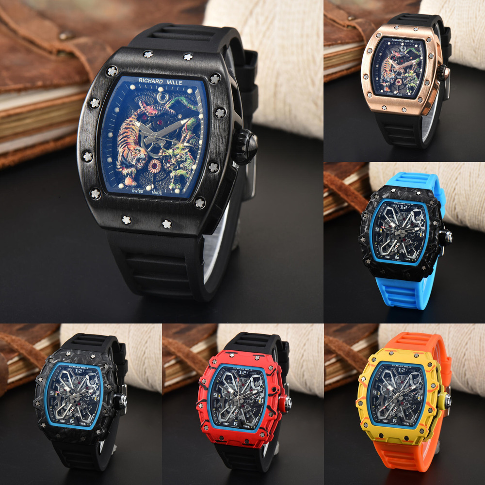 Richerd Miller Watch Designer Functional Watch Business Daily Wear And Outdoor Travel With A High Aesthetic Waterproof Trendy Fashion Watch 772