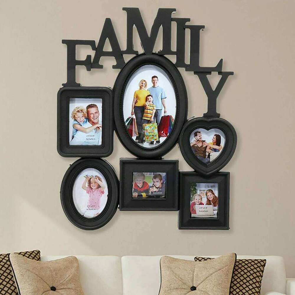 30*37cm Family Frames Wall Hanging Easy Installation Modern Minimalist Frame for Photo Picture Display Use S260205
