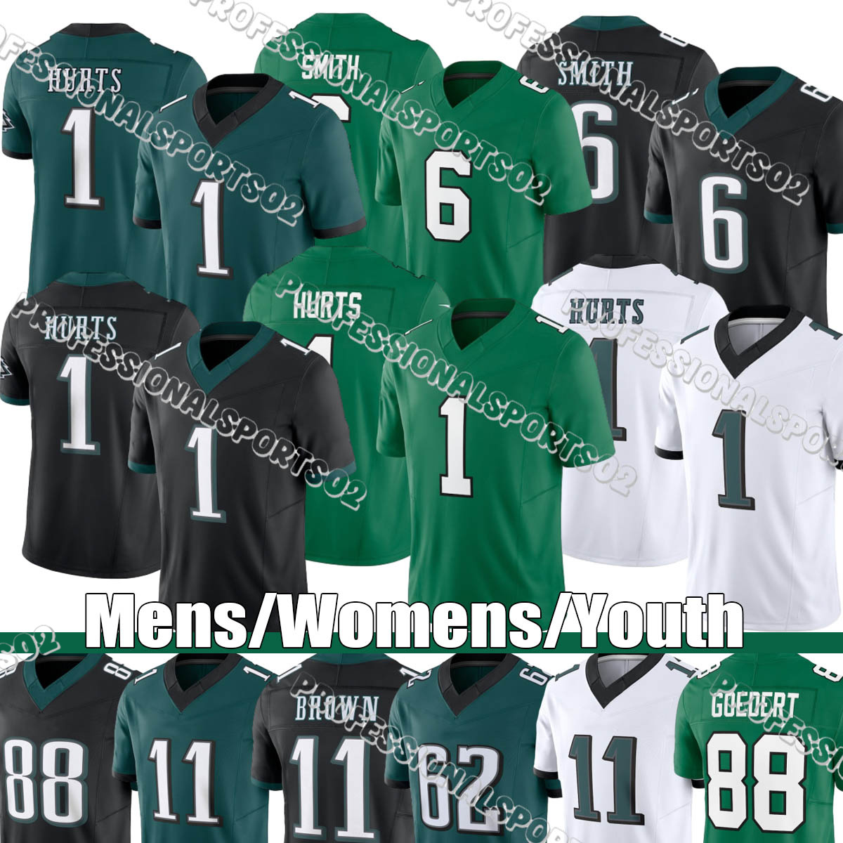Philadelphiacity eaglesjersey 26 Barkley Saquon Barkley DeVonta Smith A.J. Brown Jason Kelce Cooper DeJean Brian Dawkins Jordan Mailata eagleses Jersey