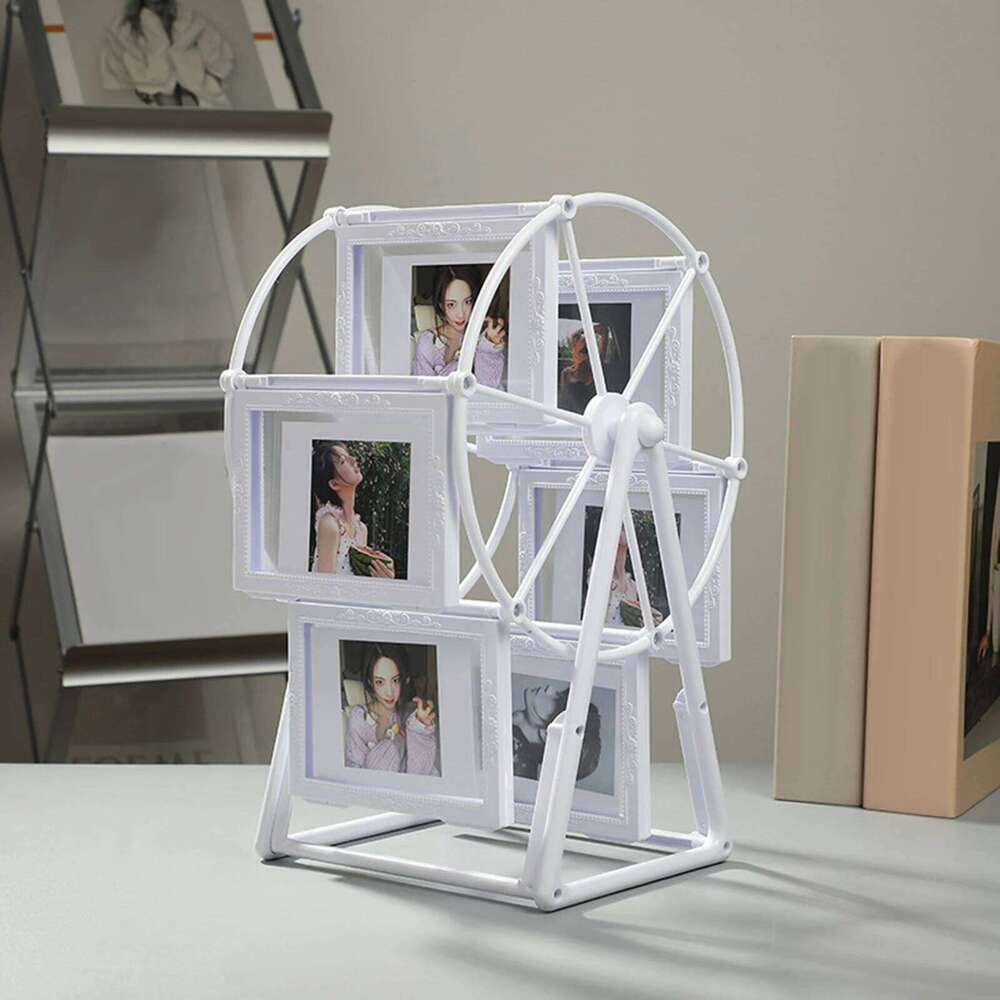 Bearing Wheel Family Photo Home Decor Rotating Windmill Picture Frame for Living Room Household Shelf Child S260205