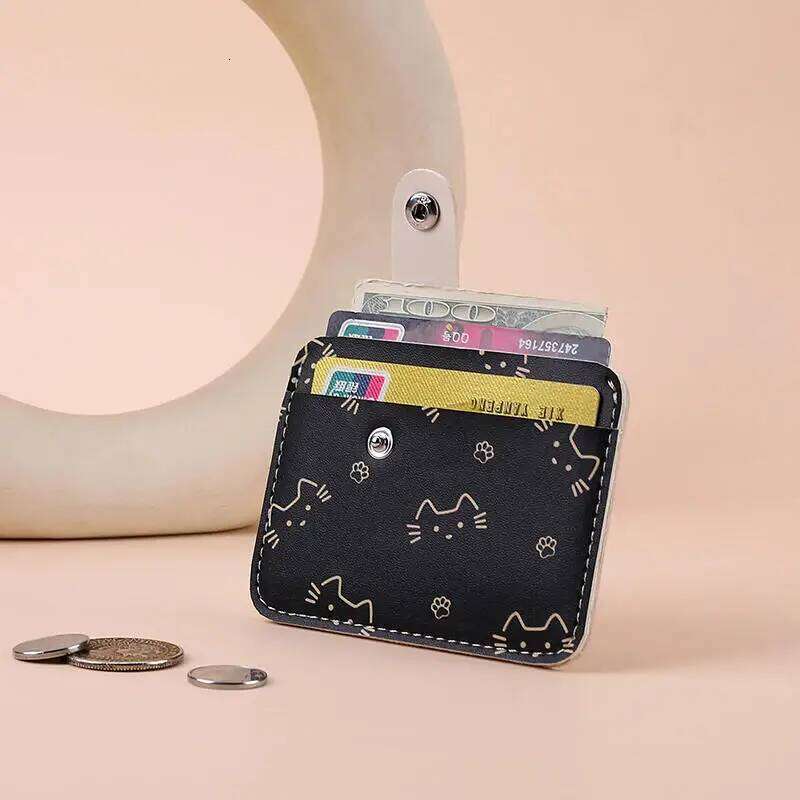 New Fashion Women Short cat Wallets Zipper Bags Top Quality Female Purse Coin Pocket Women's Card Clip Y260206