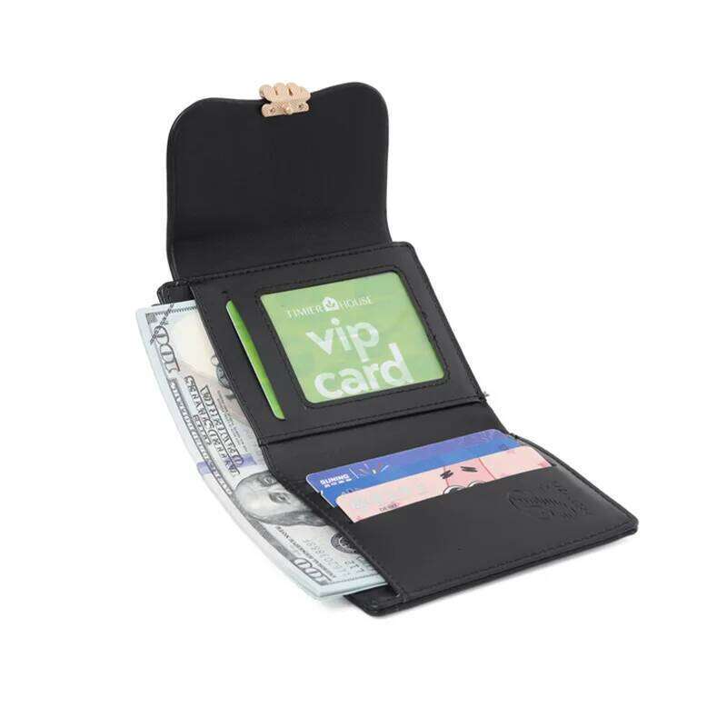 New printed zipper buckle wallet, Korean version PU leather soft surface coin purse, multi-functional folding short wall Y260206