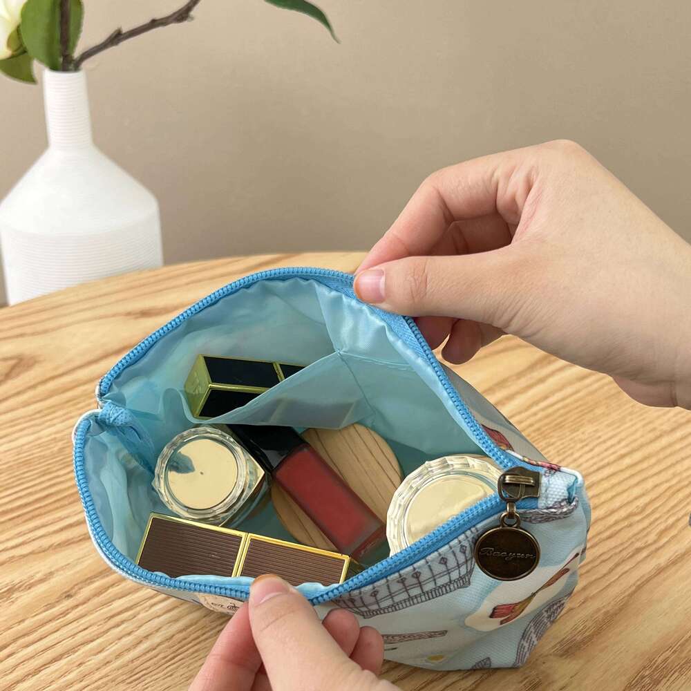 Fashion Women Waterproof Cosmetics Bag Lady Travel Printing Makeup Washing Toiletry Pouch Y260206