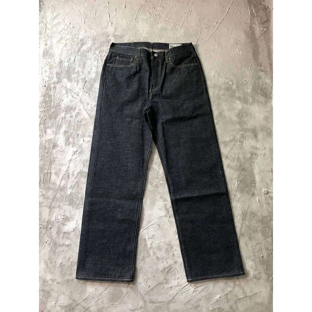 15oz Original Heavyweight Red Selvedge Washed Denim Jeans Autumn Winter American Vintage Embroidery Men's Loose Straight Pants X260207