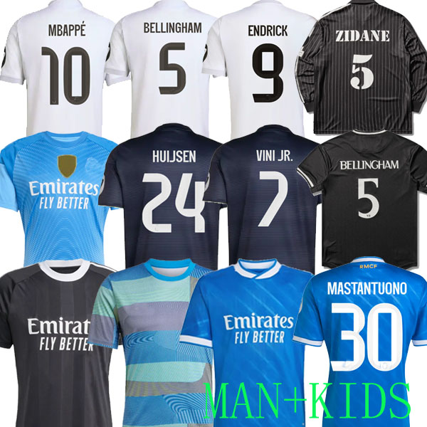 25 26 27 MBAPPE BELLINGHAM VINI JR soccer jerseys HUIJSEN valverde CARVAJAL MODRIC 2026 football shirt 4th CAMAVINGA Camisetas men kids TRENT ENDRICK ZIDANE SPECIAL