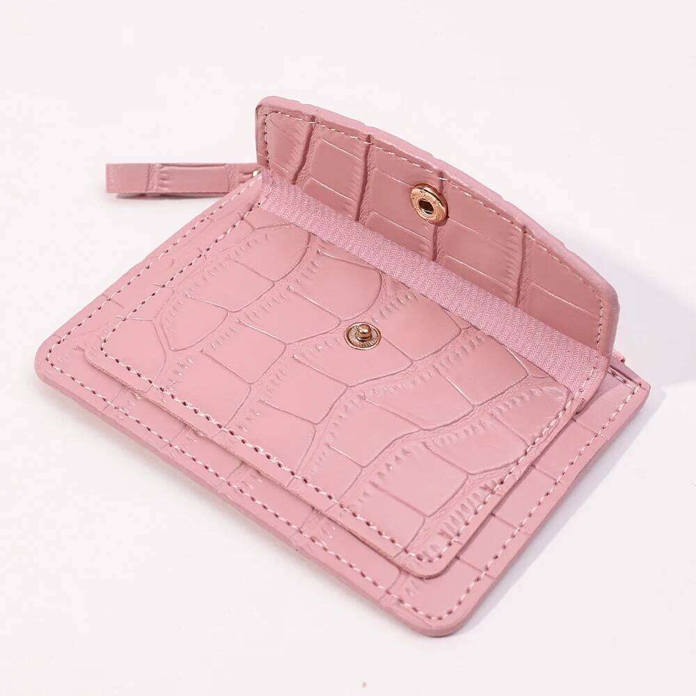 Women Slim Business Holder Men Mini Wallets Zipper Card Money Holders Vintage Short Wallet Female Thin Small Purse Y260206