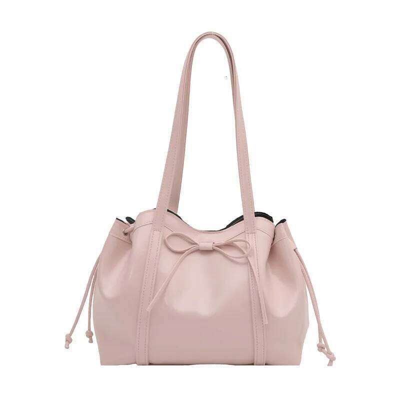 2025 Autumn Niche Tote Bag, Vintage Soft Leather Shoulder Purse for Women, Casual Commuter Crossbody, Versatile Day to Night Bag Y260205