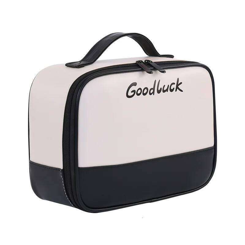 Women's Large Capacity PU Leather Makeup Bag Portable Travel Cosmetic Organizer Toiletry Pouch for Beauty Essentials Y260206