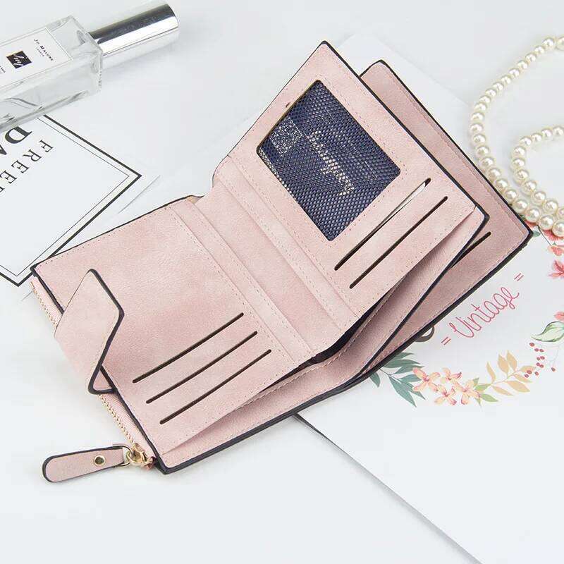 New Leather Wallet Hasp Small and Slim Coin Pocket Women Cards Holders Luxury Brand Wallets Designer Purse Y260206