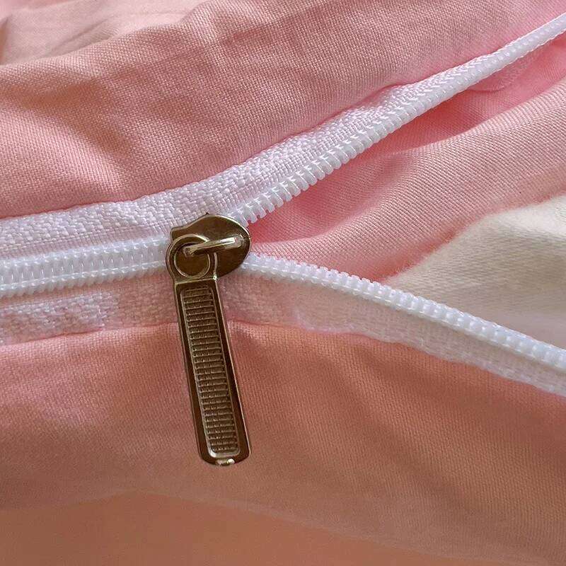 Kawaii Pink Pig Duvet 4pcs Bedding Set Kids Girls Bedroom Quilt Polyester Comforter Cover 1 Flat Sheet 2 Pillowcases XJ260206