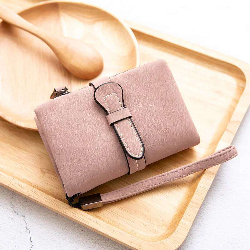 MIYIN Women's Small Bifold Leather wallet Rfid blocking Ladies Wristlet with Card holder id window Coin Purse Y260206
