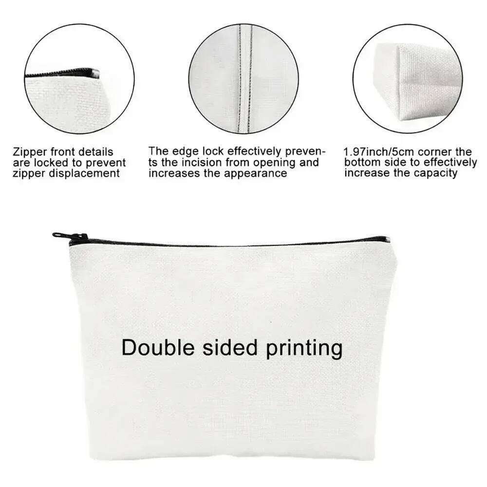 Fun Humorous Donkey Bee Zipper Multi functional Storage Large Capacity Handheld Makeup Portable Cosmetic Bag Y260206