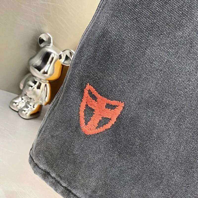 Top Melancholy Rich Second Generation erd Patchwork Jeans straight leg jeans trousers high street men women Best Quality Pants X260207