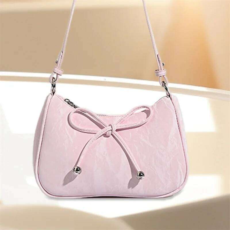 Small Shoulder for Women Delicate Bow Handbag Lightweight Underarm Bag with Long Strap Z260207 - view 3