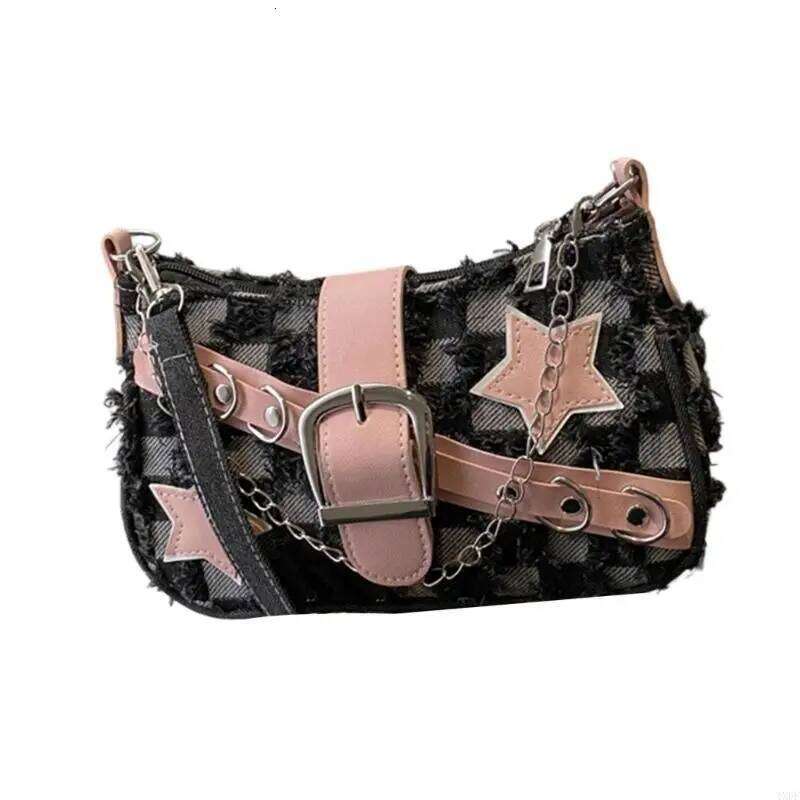 4XFF Trendy Shoulder Bag with for Women Retro Look Grunge Fashion Underarm Bags Casual Crossbody Handbag Z260207 - view 6