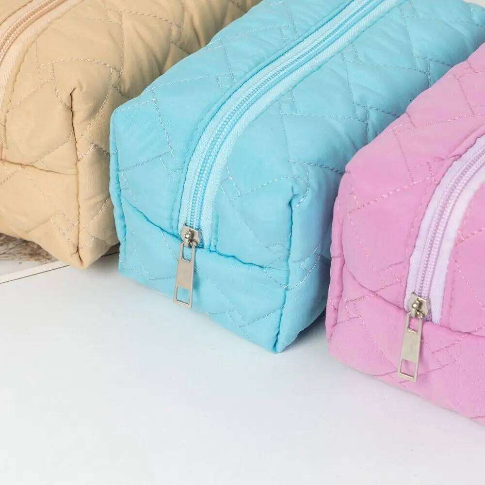 High Appearance Large Capacity Cosmetics Storage Clutch Zipper Solid Color Makeup Bag Travel Organizer Wash Pouch Lipstick Y260206