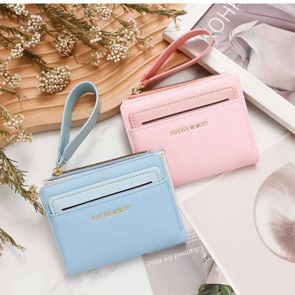 Women's Wallet Clutch Trendy Short Zipper Coin Purse Solid Color Female Wallets Card Holder Y260206