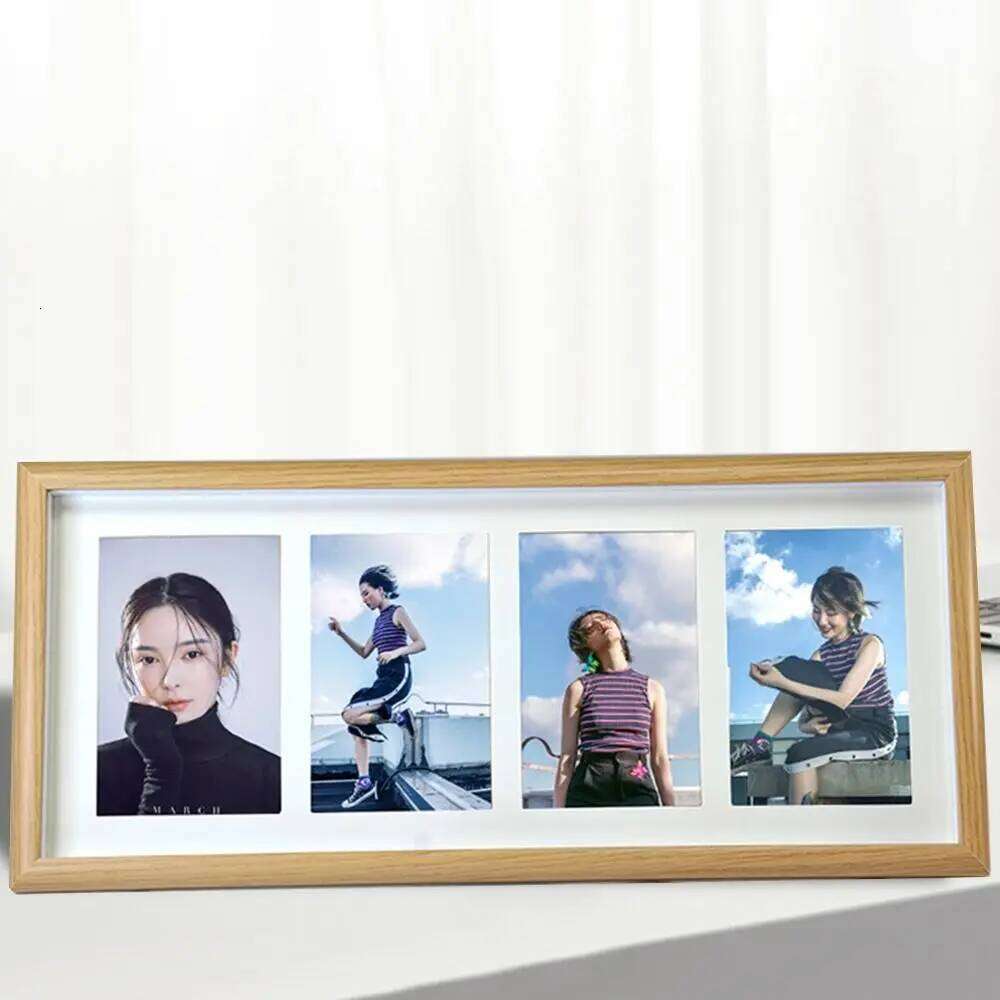 Modern 6 INCH Collage Photo Wooden Stand - up Tabletop Frames Durable High Definition Picture Frame Desktop Decor S260205
