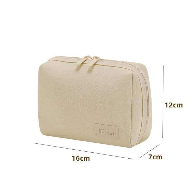 New RPET material cosmetic bag,makeuo capacity storage waterproof handbag travel portable simple toiletry bag Y260206