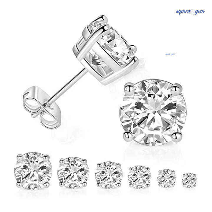 VOAINO Natural Real 9K 10K 14K 18K Gold Jewelry Fashion Diamond Stud Earrings With GIA Certificate For Women