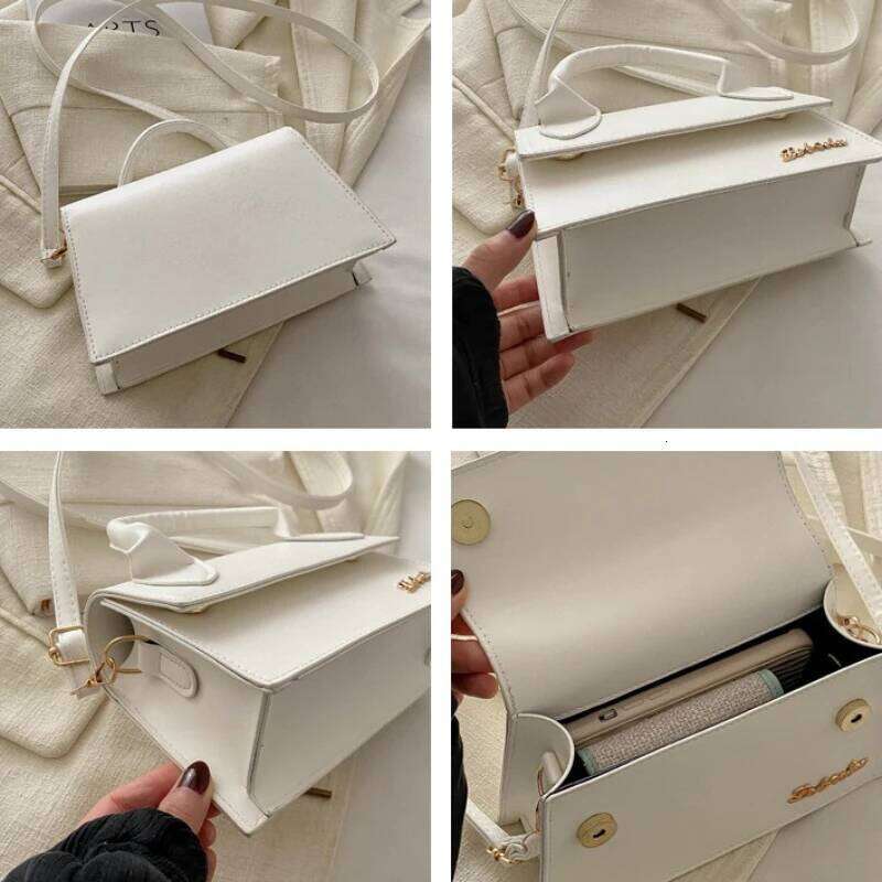 French Fashion Simple Casual Shoulder Crossbody Bag Women, New Versatile Hand-held Small Square Bags for Commuting Y260205