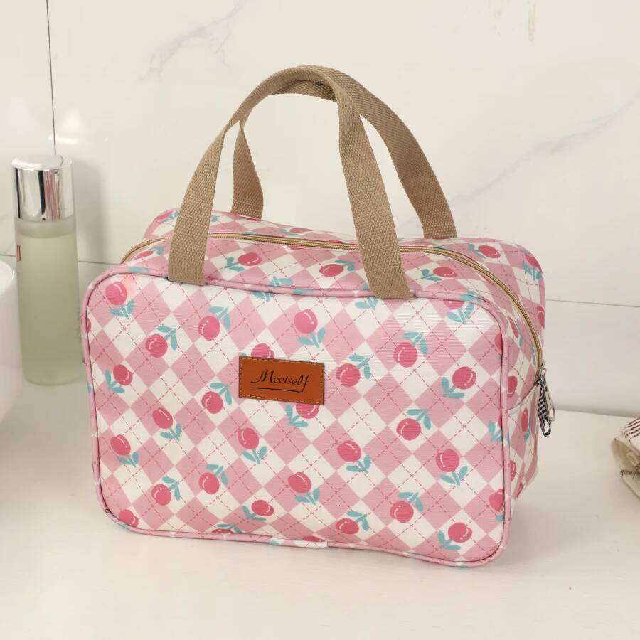 Makeup toiletries handbag, single-shoulder bag, large-capacity portable, waterproof storage bag for travel and business trip Y260206