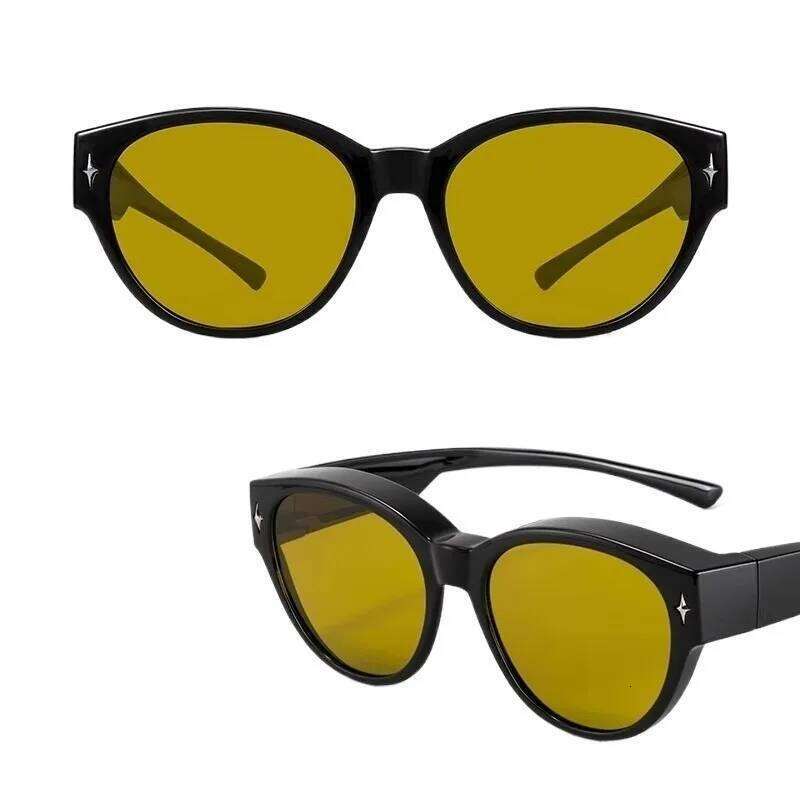 Fit Sunglasses Driving Outdoor Activities Over Prescription Glasses for Myopia Unisex Style Y260207
