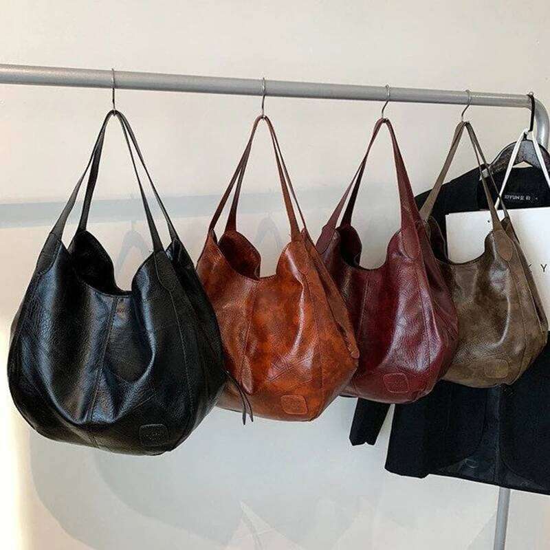 Womens Hand Soft PU-Leather Shoulder Bags Ladies All-Matching Shopping Dating Large Capacity Crossbody Bag Gift C260207