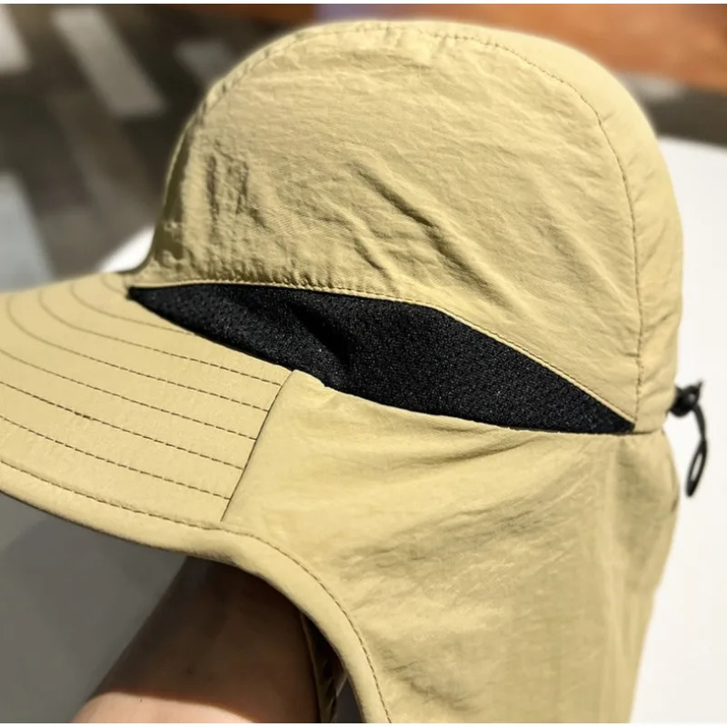 1pc Anti-UV Sun Protection Fisherman Outdoor Hat Thin Hiking Quick Drying Shawl Neck Protector Summer Waterproof Ride Unisex 260204