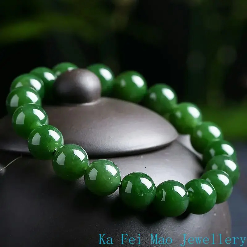 Natural an Jade Jasper Elastic Bracelet Charm Luxury Boutique Jewelry Couple Bracelet for Men and Women Holiday Gift 260202