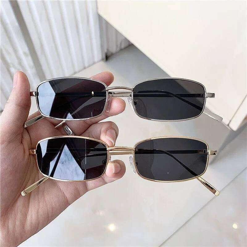 New Small Frame Rectangle Sunglasses Women's Brand Designer Square Sun Glasses Classic Men's Vintage Eyewear UV400 Gafas De Sol Y260207