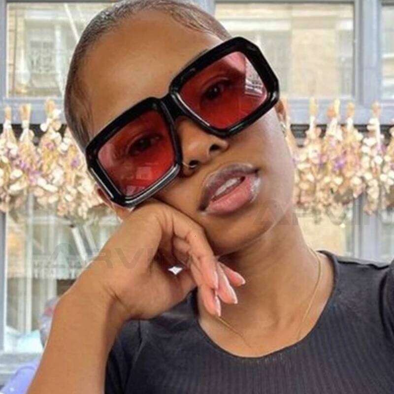 Unique Square Sunglasses for Men Fashion Champagne Big Shades Eyewear Trending Retro Women Brand Design UV400 Sun Glasses Y260207