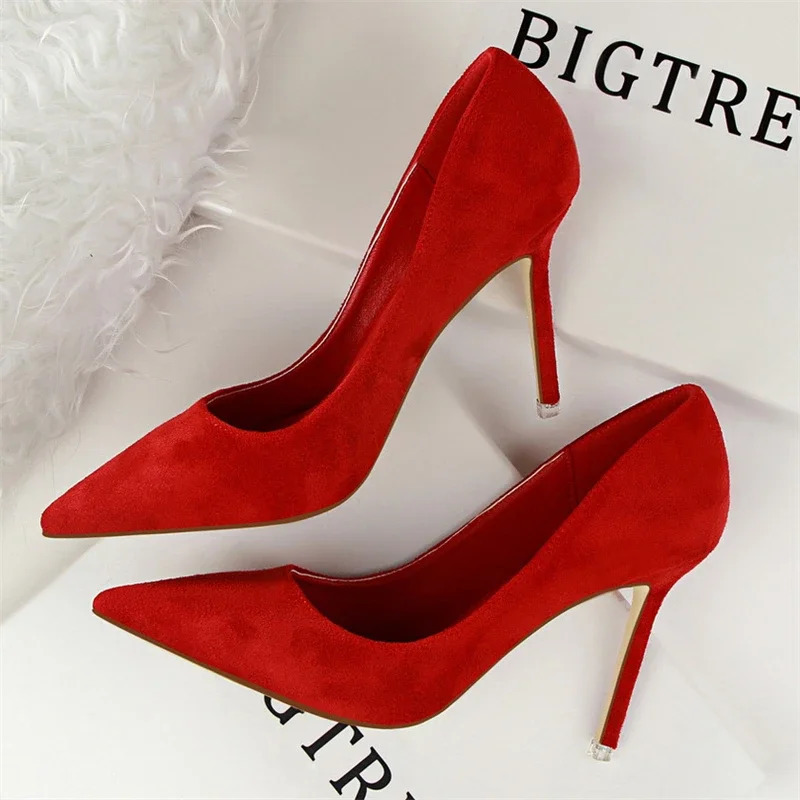 Summer Runway Style Silk Pointy Women Pumps Sexy Pointed Toe Slip On Purple High Heels Fashion Slingback Stilett Shoes 260208