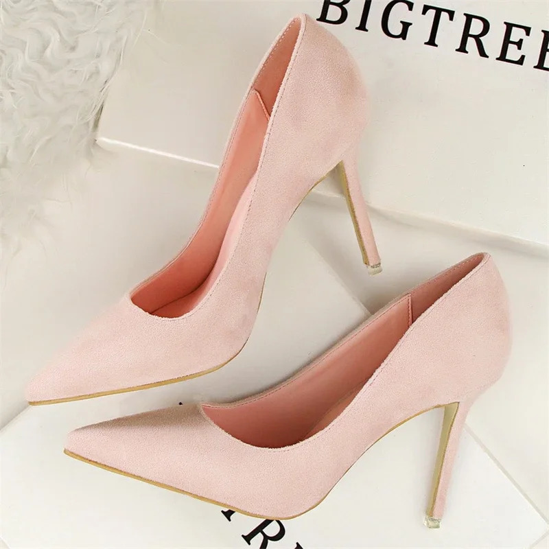 Summer Runway Style Silk Pointy Women Pumps Sexy Pointed Toe Slip On Purple High Heels Fashion Slingback Stilett Shoes 260208