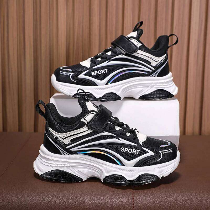 Tennis Shoes Summer New Trend Youth Sports Breathe Rebound Comfort Male Students Daily Leisure Sneakers for Kids H260207