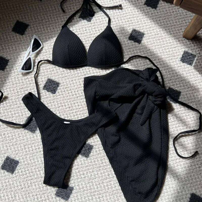 2025 Sexy Bikinis Female Swimsuits Women's Three-Piece Swimwear Beach Swim Wear Bathing Suits Brazilian Bikini Set Pool Bather C260207